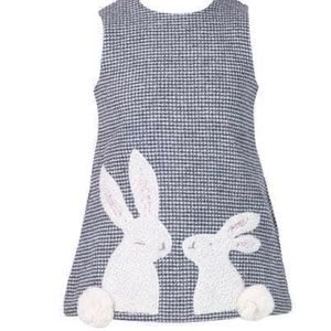 Lola and the boys kissing bunnies gingham dress and jacket set